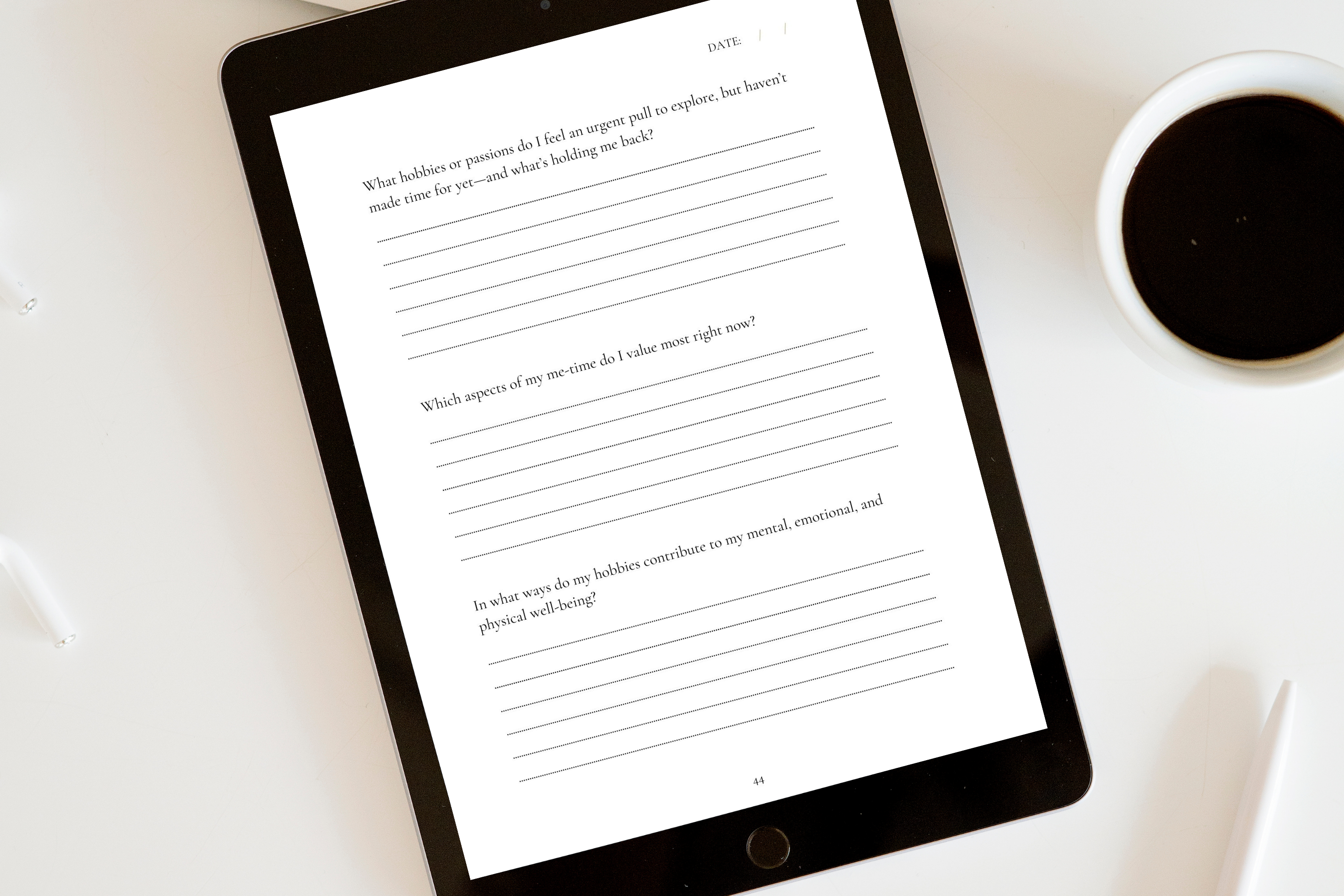 Digital Self Reflection Journal for Parents-to-be