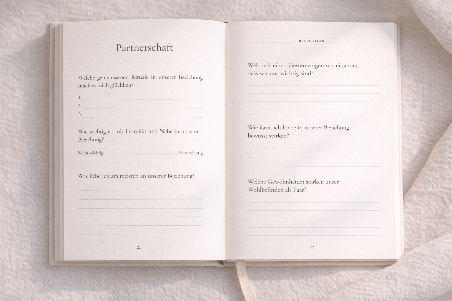 Reflexionsjournal für werdende Eltern